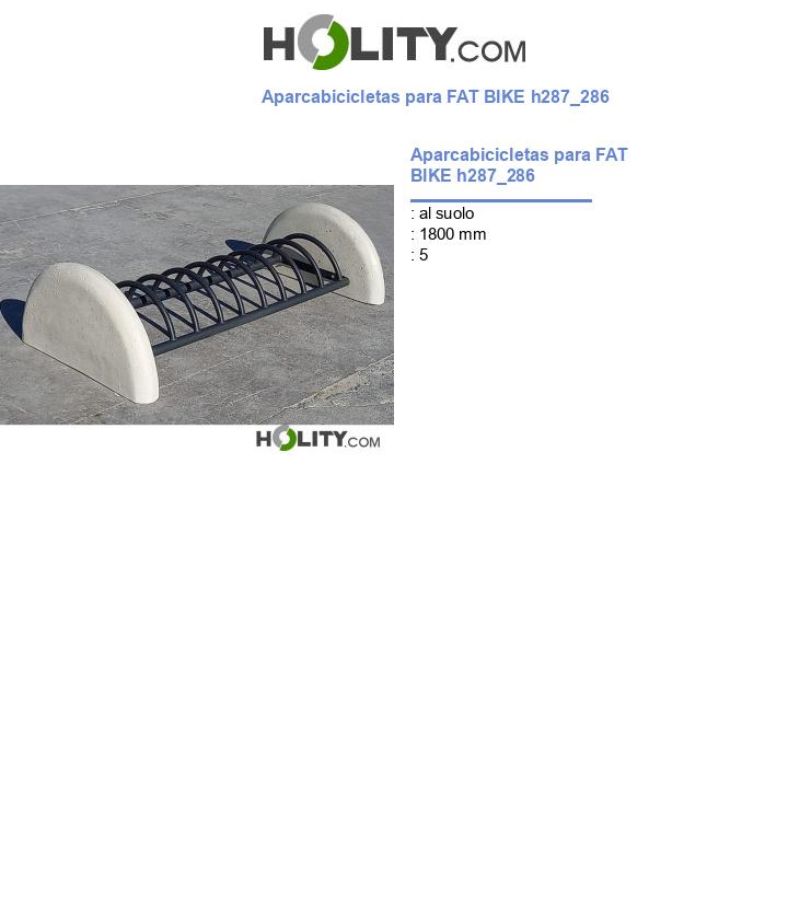 Aparcabicicletas para FAT BIKE h287_286