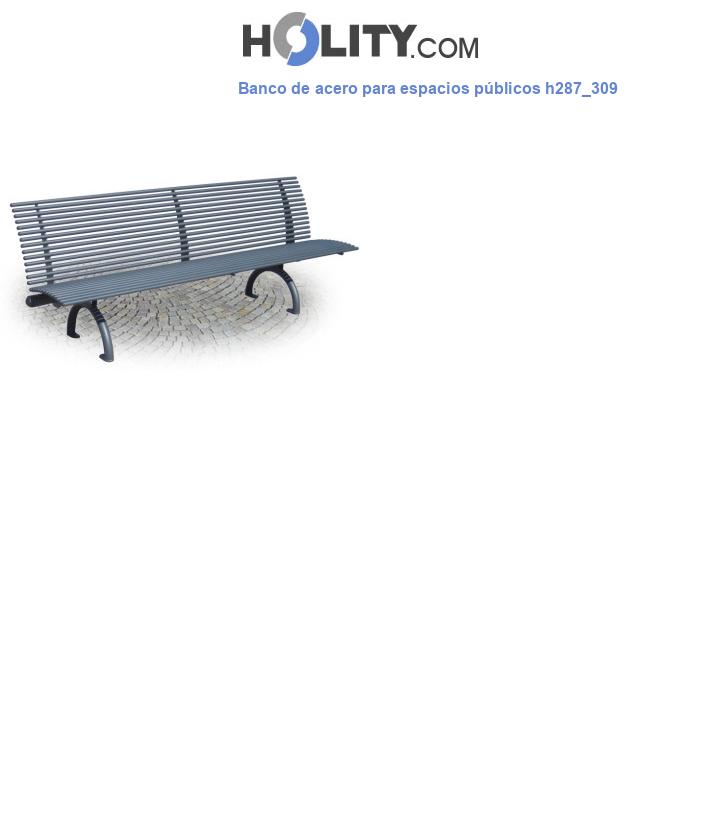 Banco de acero para espacios públicos h287_309