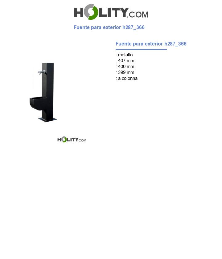 Fuente para exterior h287_366