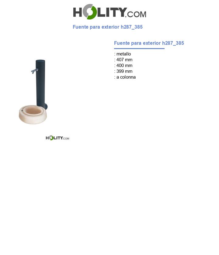 Fuente para exterior h287_385