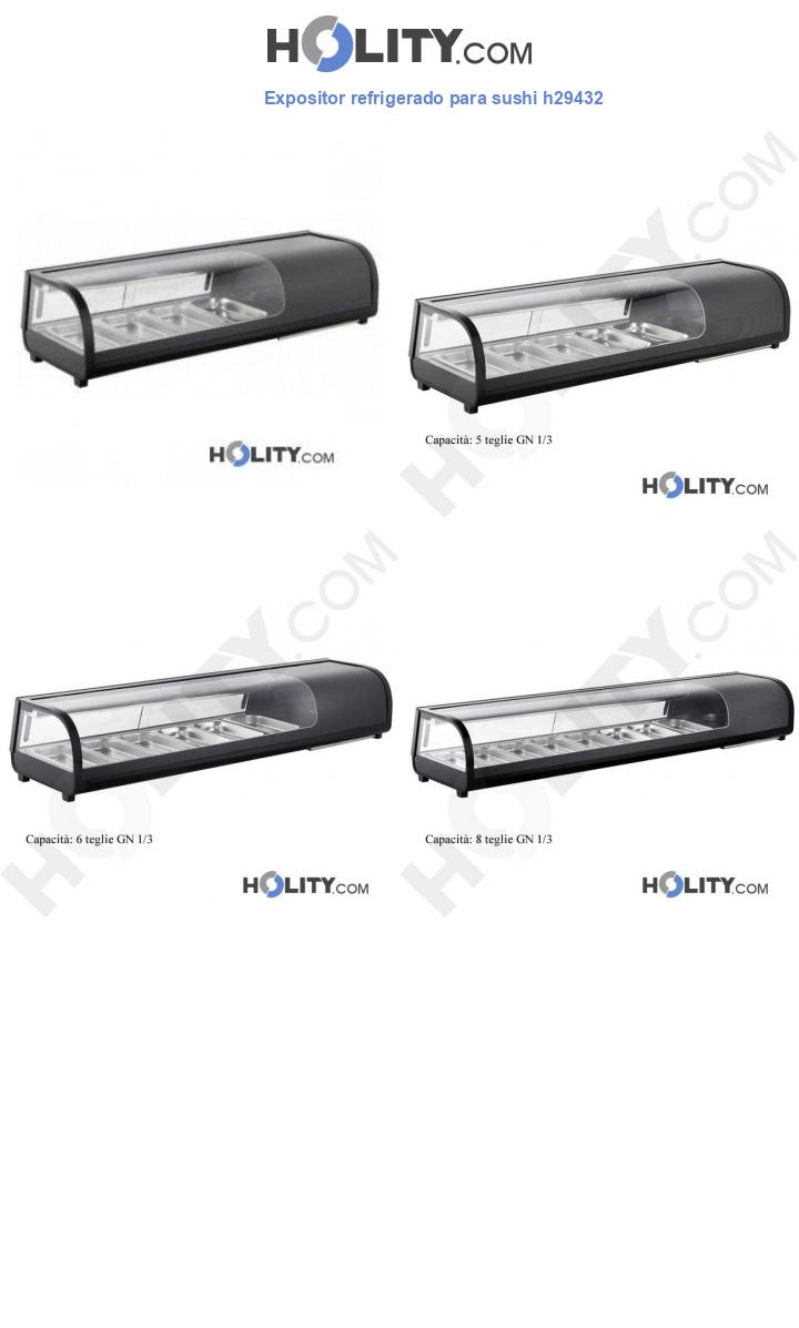 Expositor refrigerado para sushi h29432