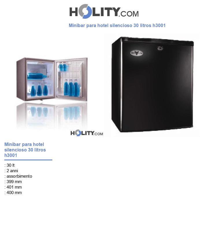 Minibar para hotel silencioso 30 litros h3001