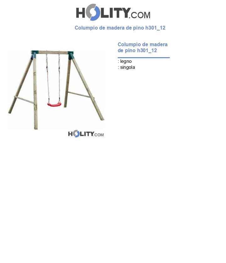 Columpio de madera de pino h301_12