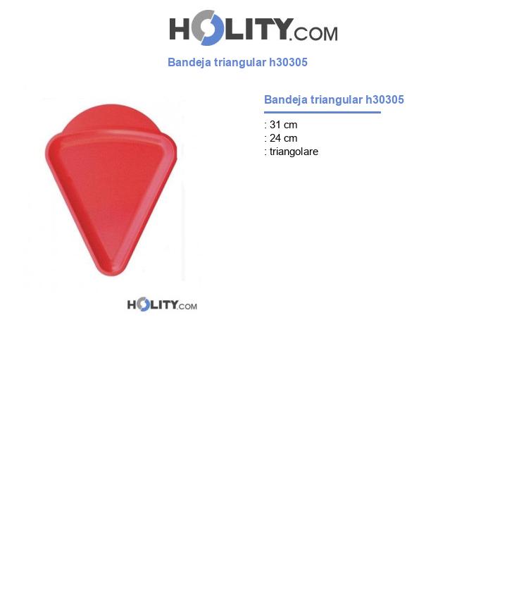 Bandeja triangular h30305