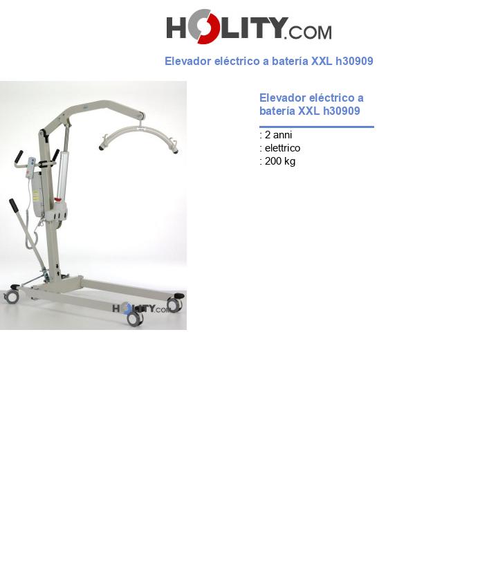 Elevador eléctrico a batería XXL h30909