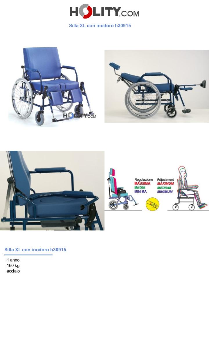 Silla XL con inodoro h30915