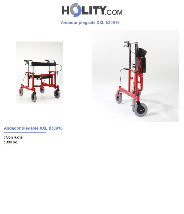 Andador plegable XXL h30916