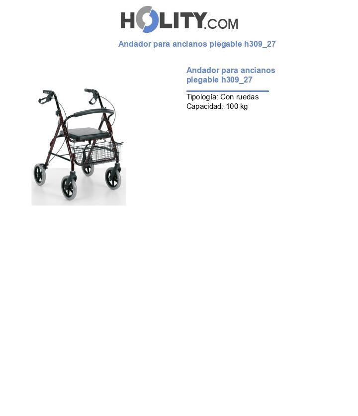 Andador para ancianos plegable h309_27