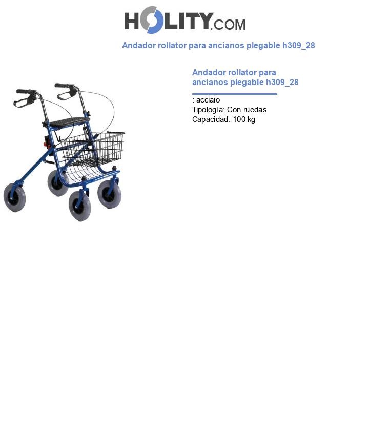 Andador rollator para ancianos plegable h309_28