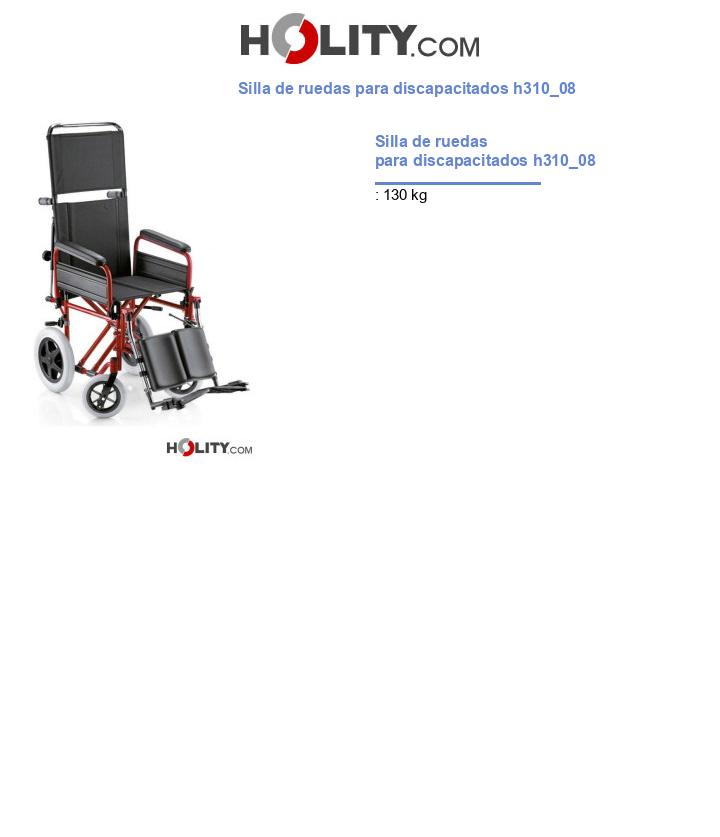 Silla de ruedas para discapacitados h310_08