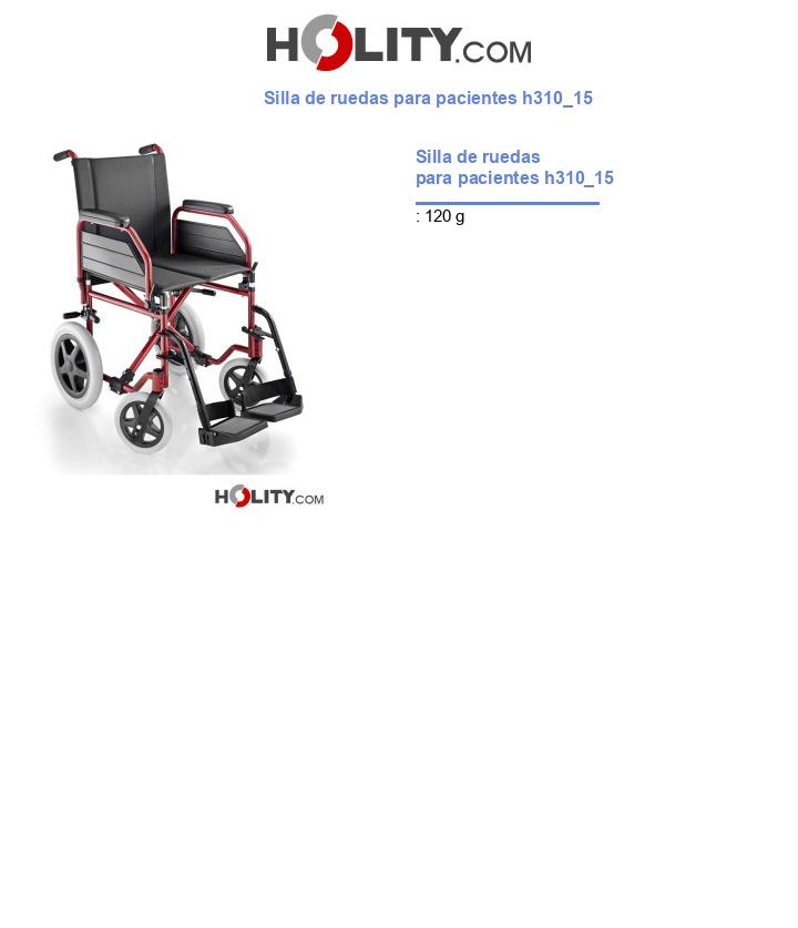 Silla de ruedas para pacientes h310_15
