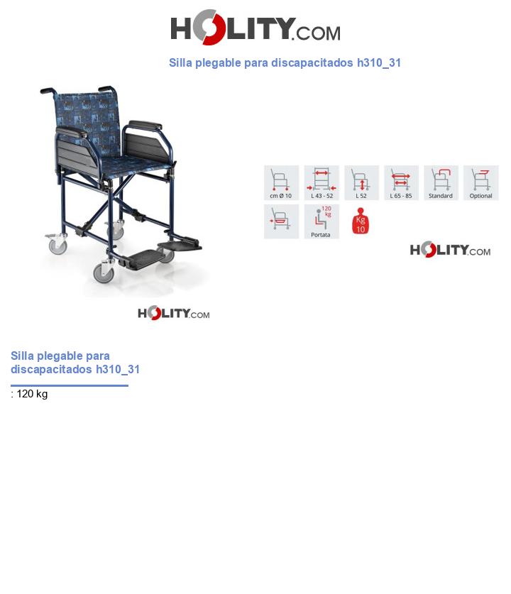 Silla plegable para discapacitados h310_31