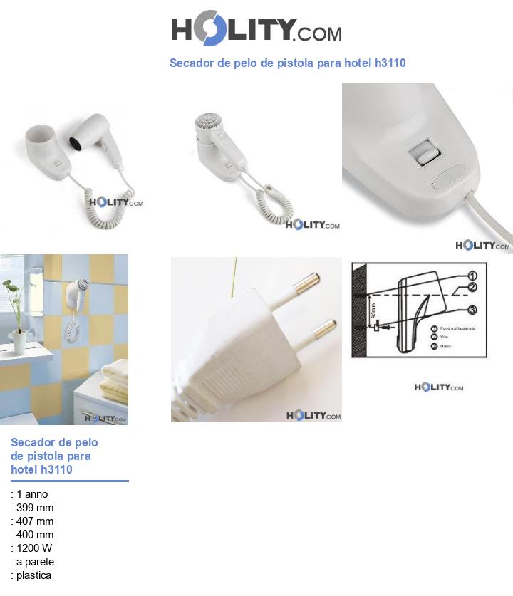 Secador de pelo de pistola para hotel h3110