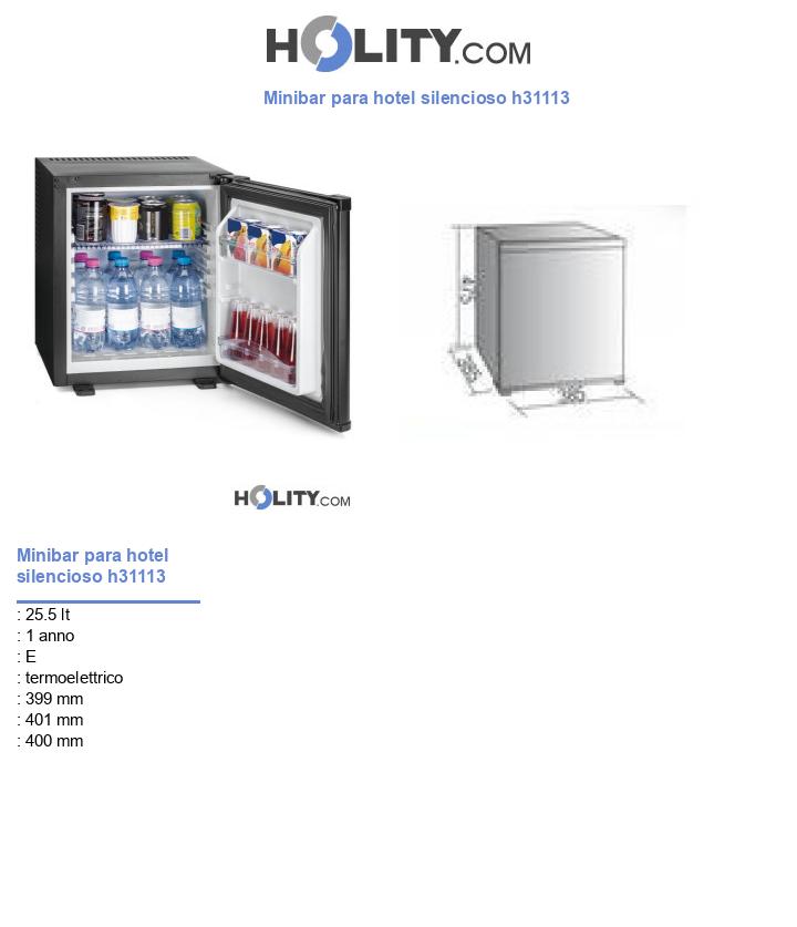 Minibar para hotel silencioso h31113