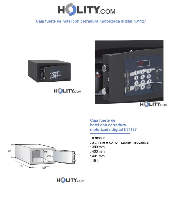 Caja fuerte de hotel con cerradura motorizada digital h31127