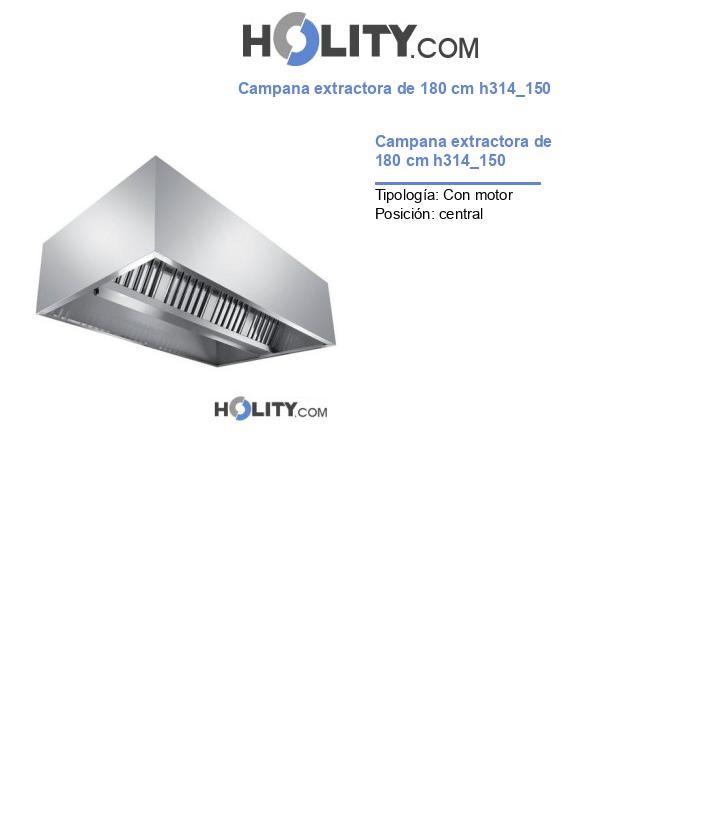 Campana extractora de 180 cm h314_150