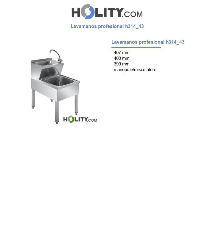 Lavamanos profesional h314_43