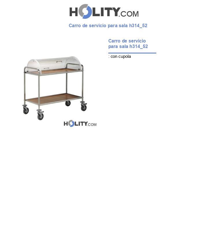 Carro de servicio para sala h314_52