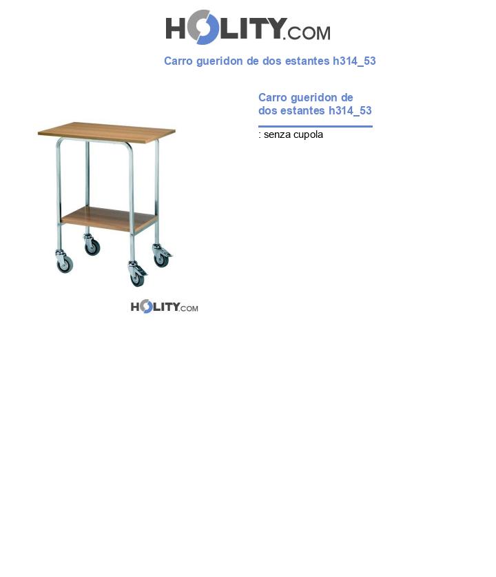 Carro gueridon de dos estantes h314_53