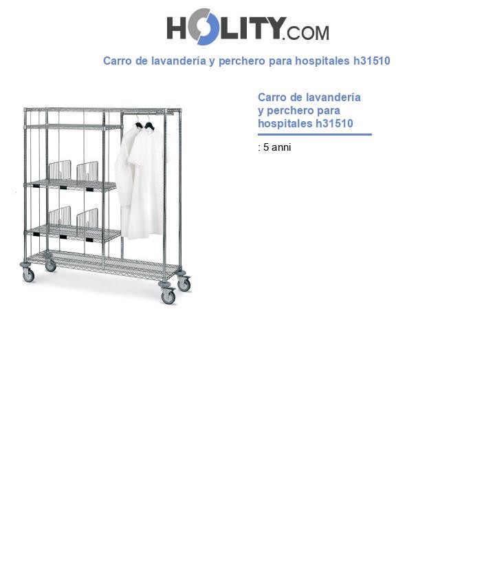 Carro de lavandería y perchero para hospitales h31510