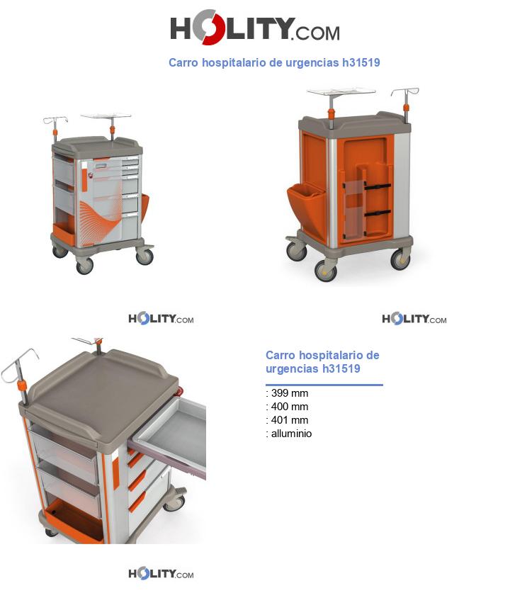 Carro hospitalario de urgencias h31519