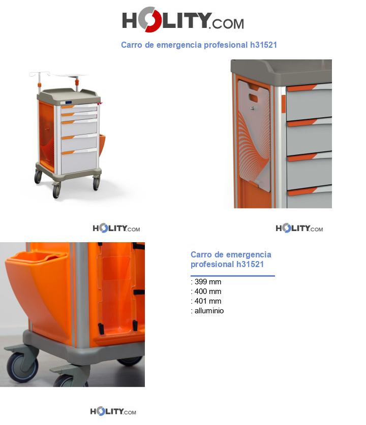 Carro de emergencia profesional h31521