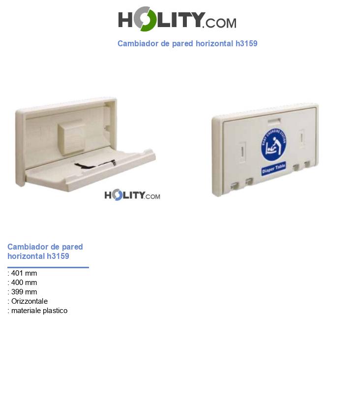 Cambiador de pared horizontal h3159