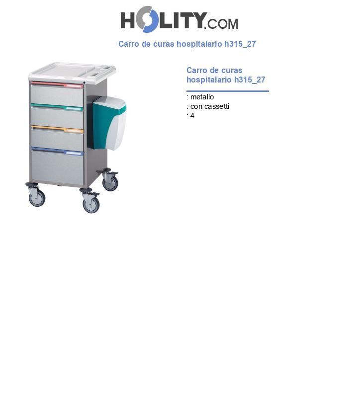 Carro de curas hospitalario h315_27