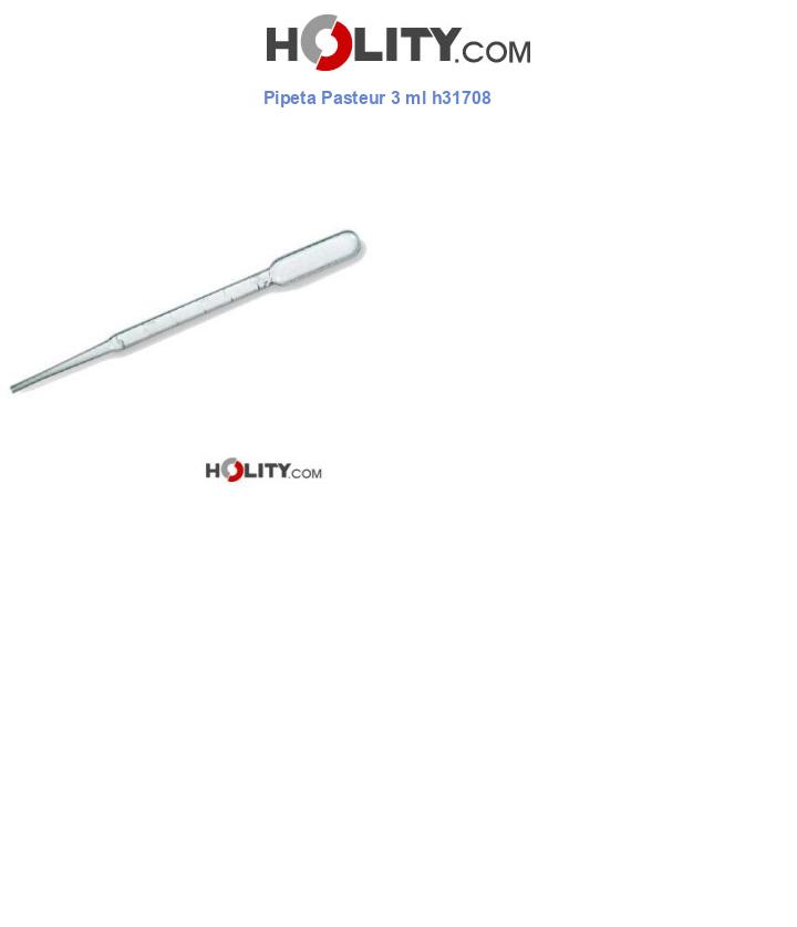 Pipeta Pasteur 3 ml h31708