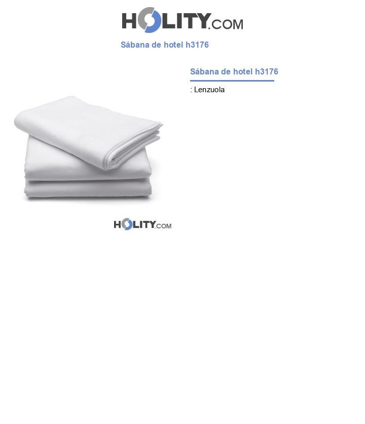 Sábana de hotel h3176