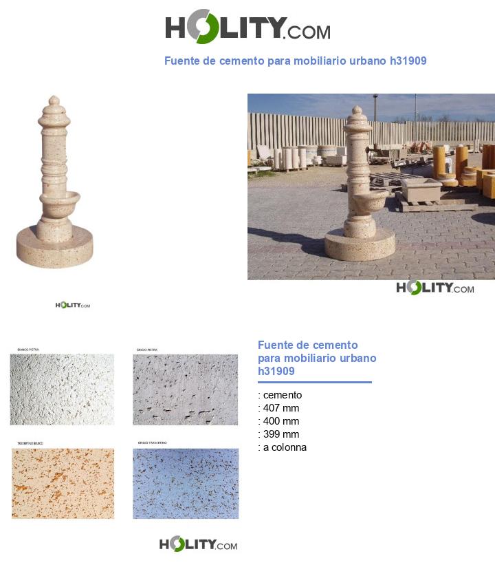 Fuente de cemento para mobiliario urbano h31909
