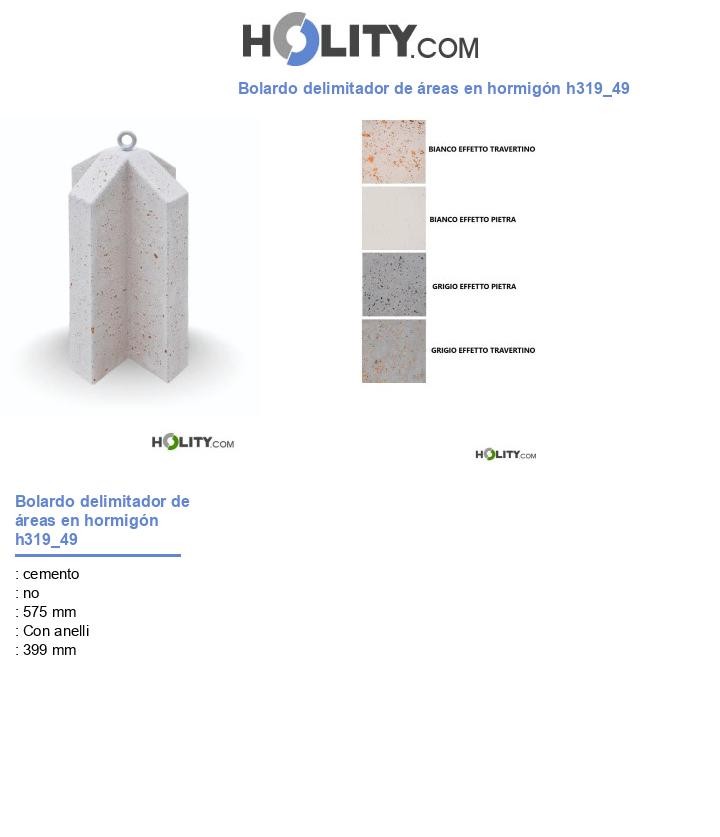 Bolardo delimitador de áreas en hormigón h319_49