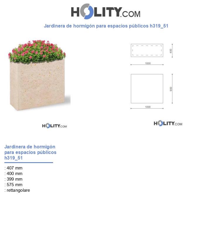 Jardinera de hormigón para espacios públicos h319_51