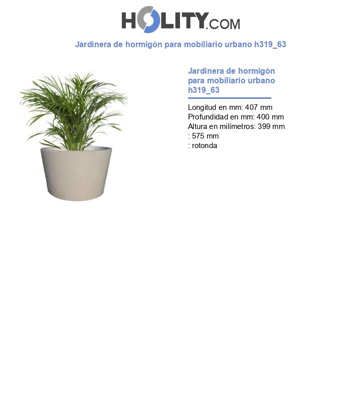 Jardinera de hormigón para mobiliario urbano h319_63
