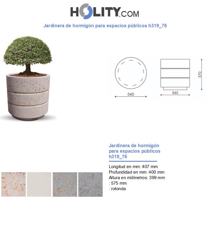 Jardinera de hormigón para espacios públicos h319_76