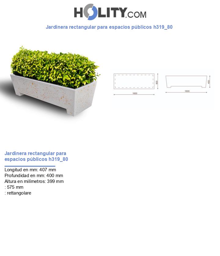 Jardinera rectangular para espacios públicos h319_80