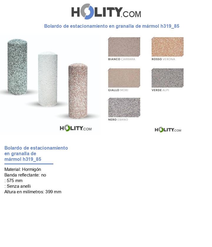 Bolardo de estacionamiento en granalla de mármol h319_85