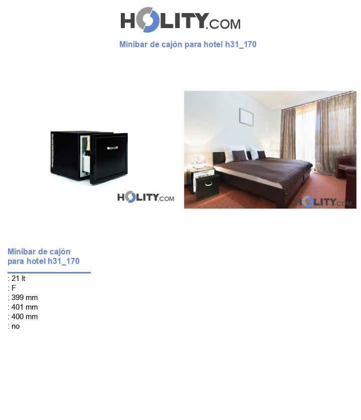 Minibar de cajón para hotel h31_170
