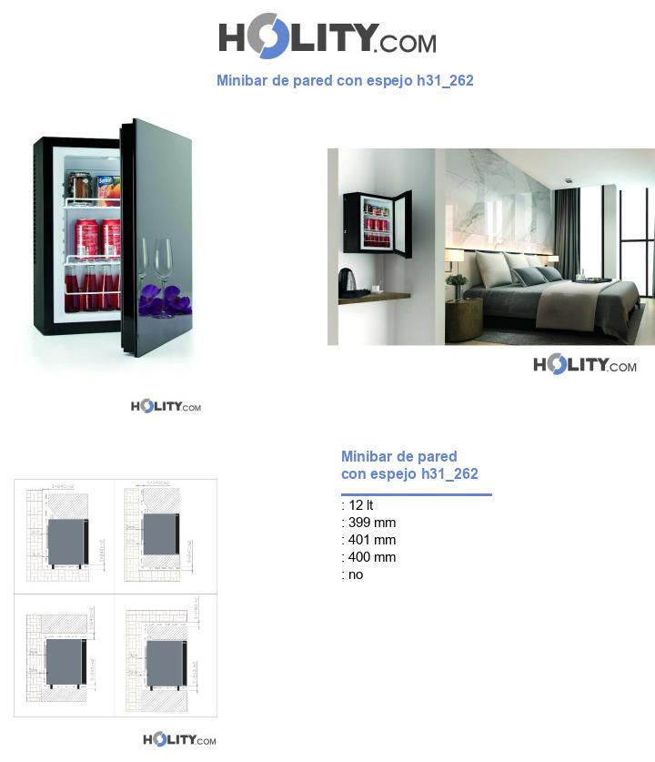 Minibar de pared con espejo h31_262