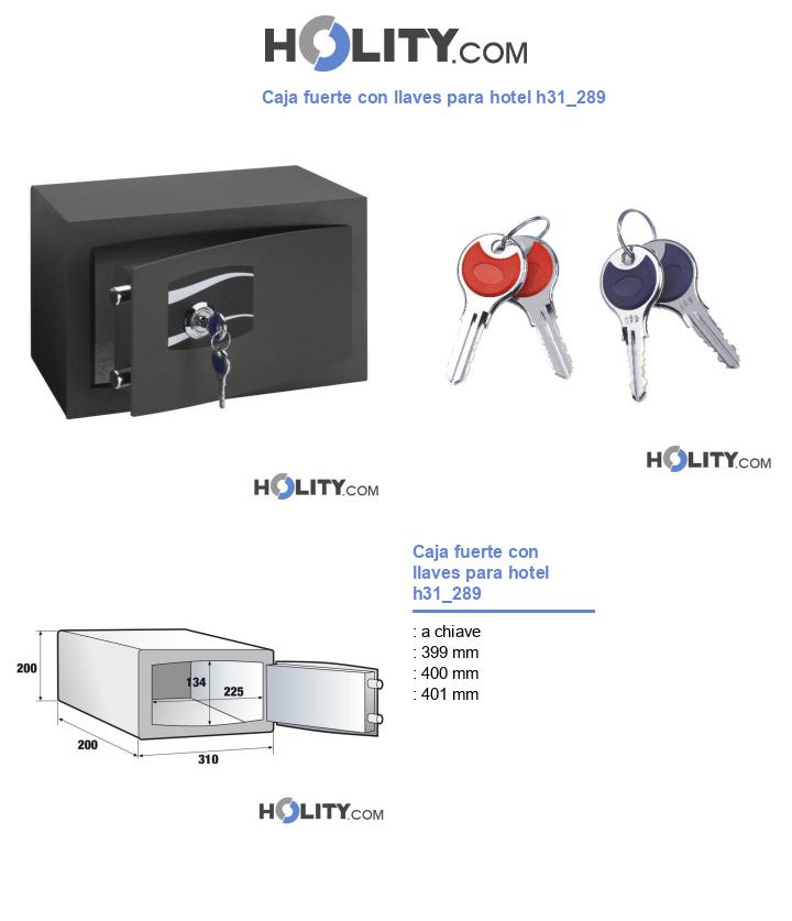 Caja fuerte con llaves para hotel h31_289
