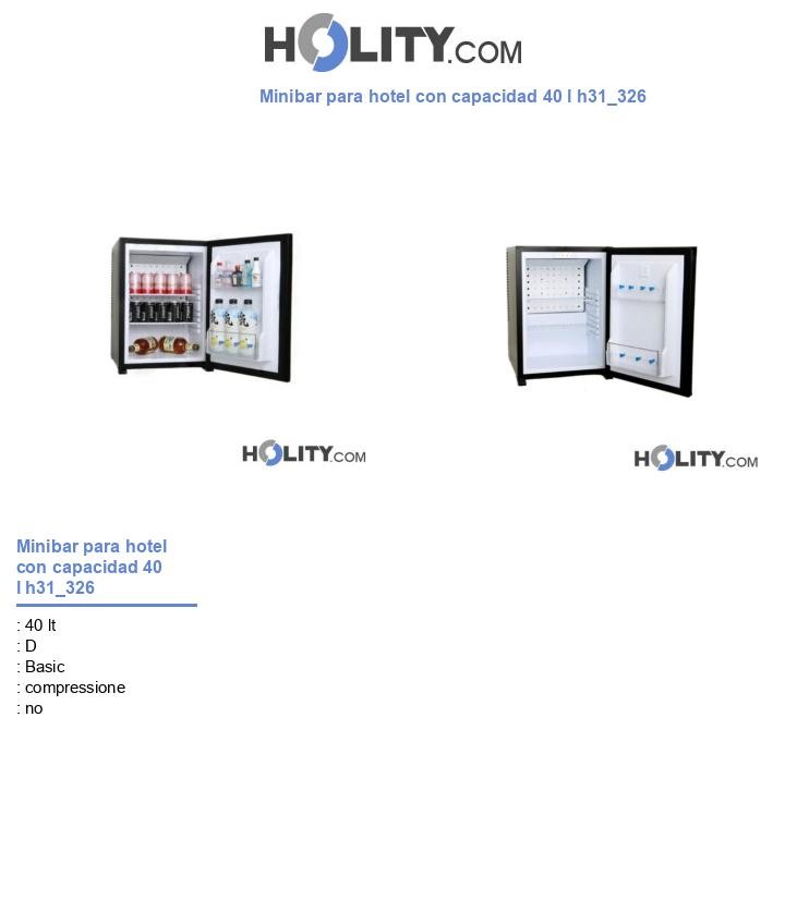 Minibar para hotel con capacidad 40 l h31_326