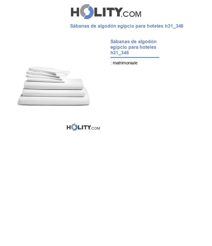 Sábanas de algodón egipcio para hoteles h31_346