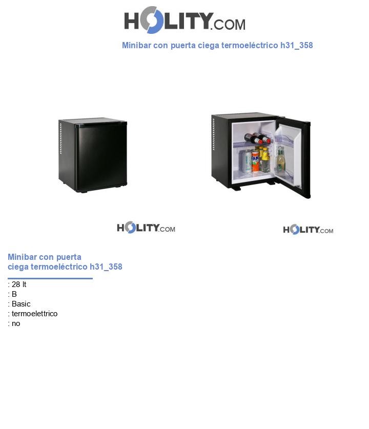 Minibar con puerta ciega termoeléctrico h31_358