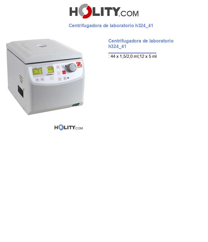 Centrifugadora de laboratorio h324_41
