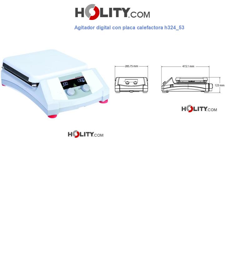 Agitador digital con placa calefactora h324_53