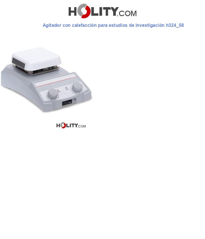 Agitador con calefacción para estudios de investigación h324_58