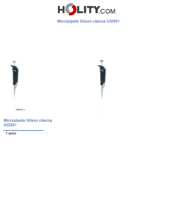 Micropipeta Gilson clásica h32501