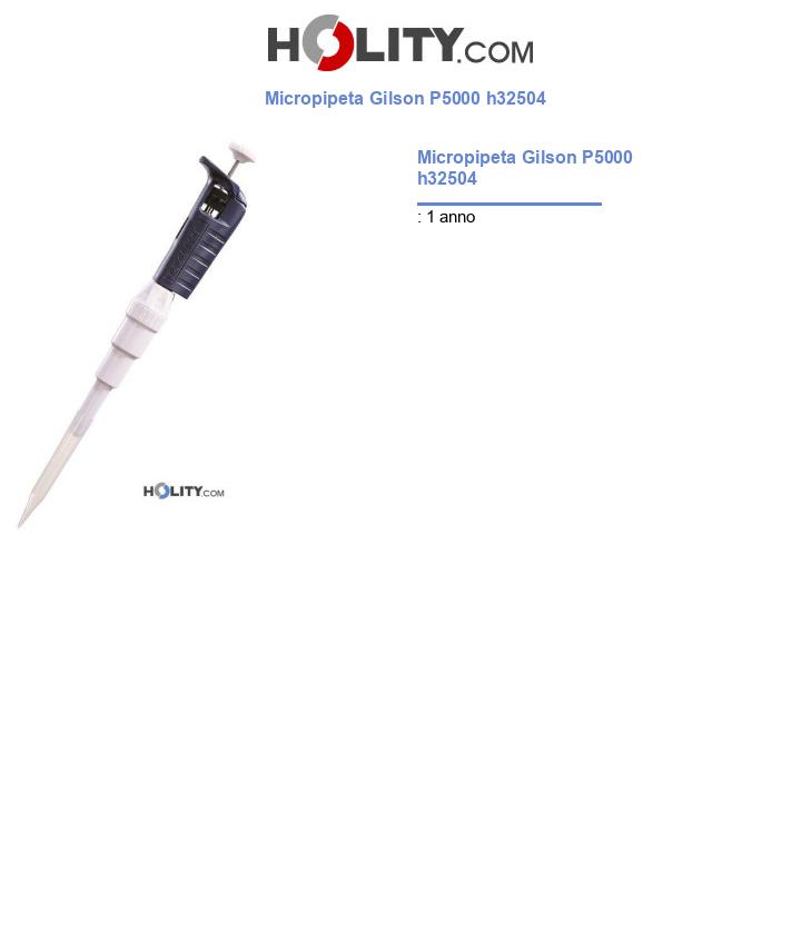 Micropipeta Gilson P5000 h32504