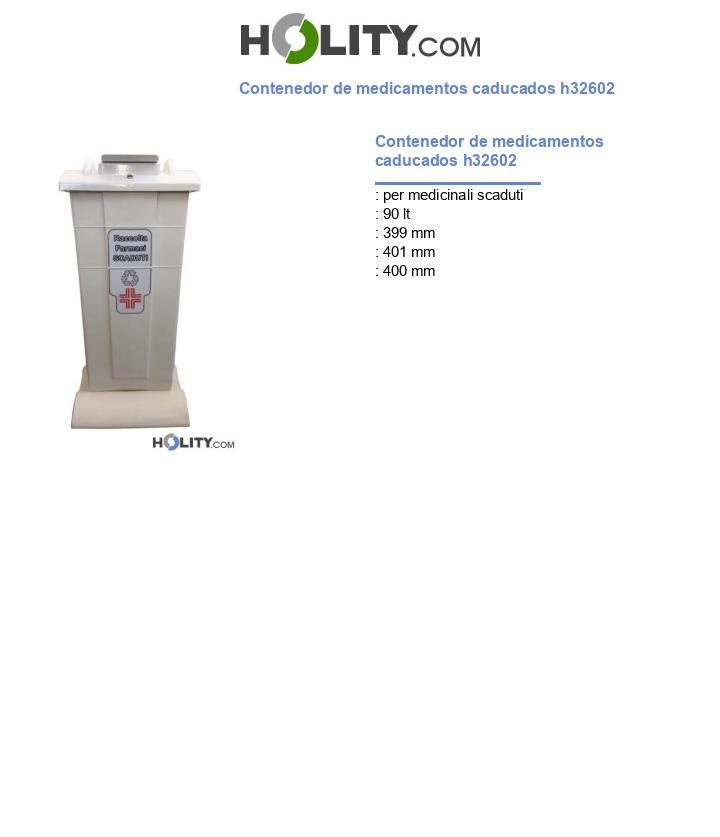 Contenedor de medicamentos caducados h32602