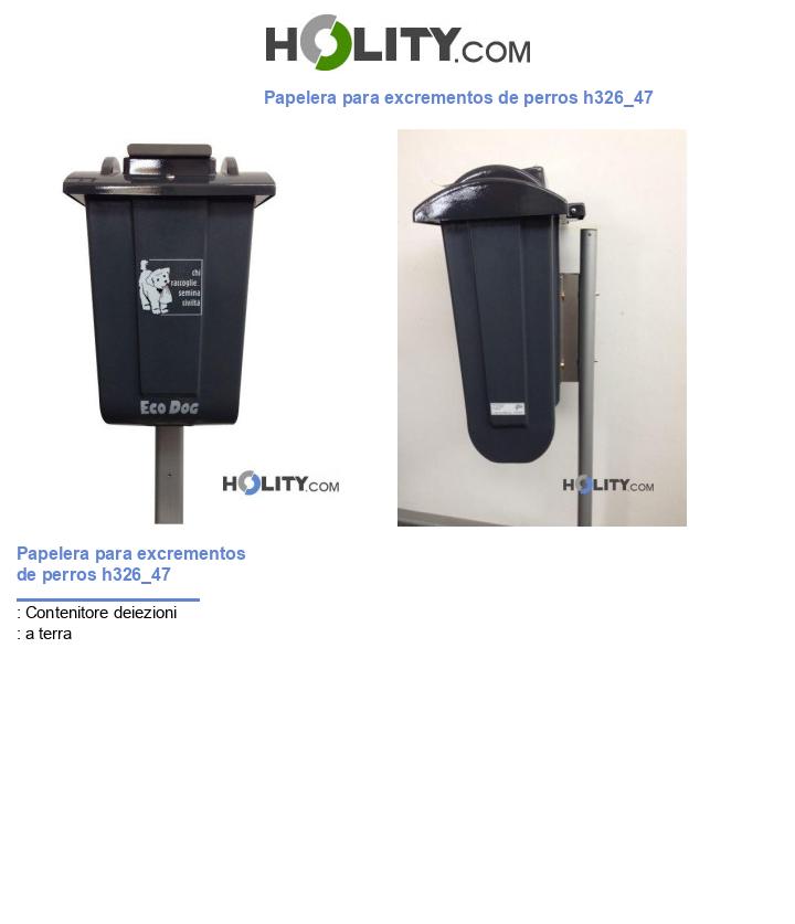 Papelera para excrementos de perros h326_47